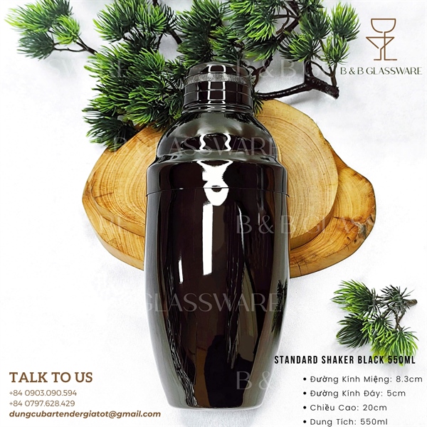 Standard Shaker Black 550ml