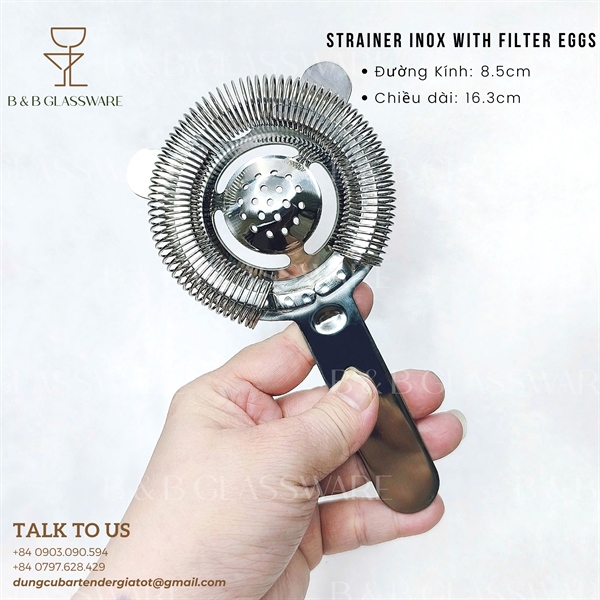 Strainer Inox With Filter Eggs 3