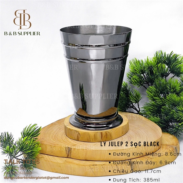 Ly Julep 2 Sọc Black / Julep Cup 2 Stripes Black