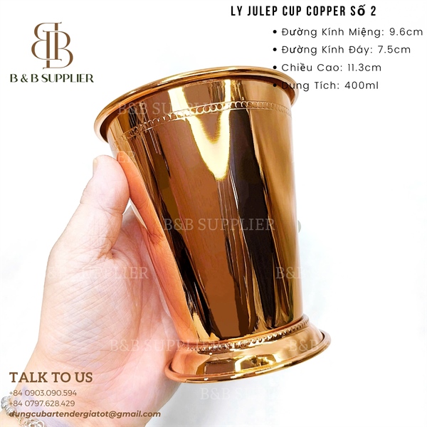 Ly Julep Cup Copper Số 2 3