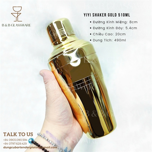 Yiyi Shaker Gold 510ml 5