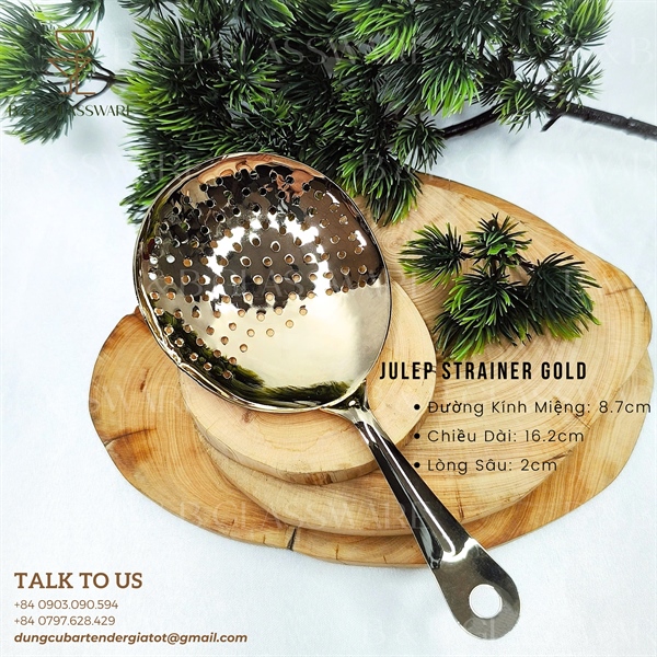 Julep Strainer Gold