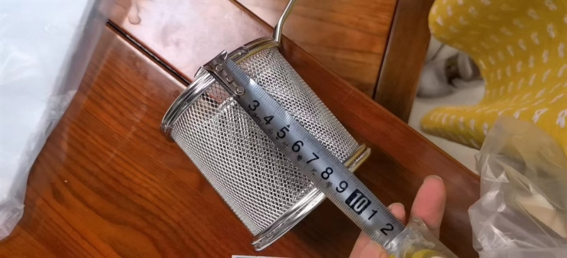 Rổ Chiên Khoai Tây Trụ Tròn Màu Inox 9cm - ảnh 2