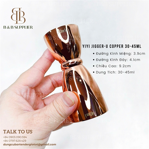 Yiyi Jigger-U Copper 30-45ml 3