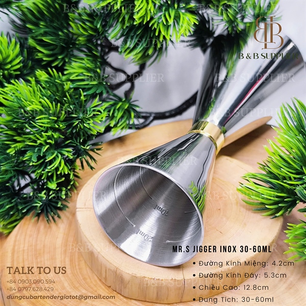 Mr.S Jigger Inox 30-60ml - ảnh 2