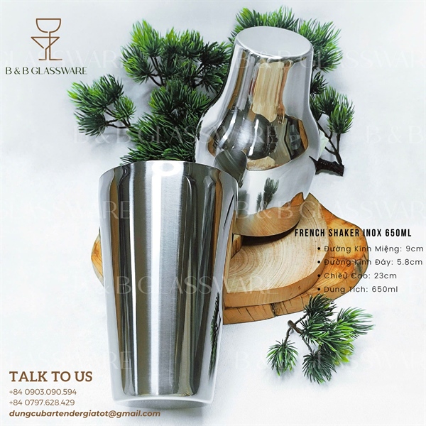 French Shaker Inox 650ml 3