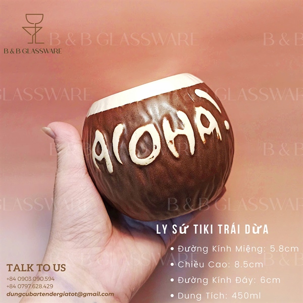 Ly Sứ Tiki Trái Dừa 2