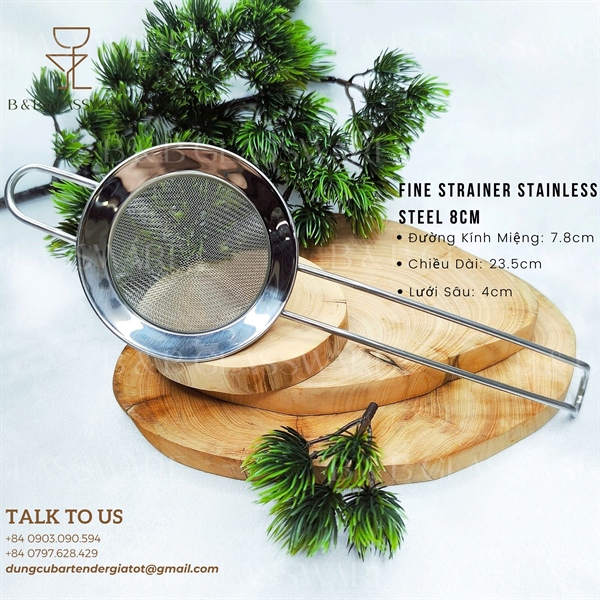 Fine Strainer Stainless Steel 8cm