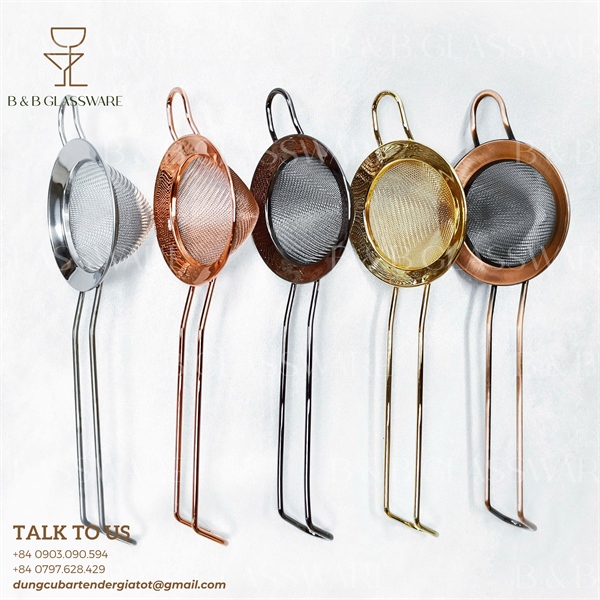 Fine Strainer Copper 8cm / Vợt Lược Cocktail Màu Đồng 8cm 5