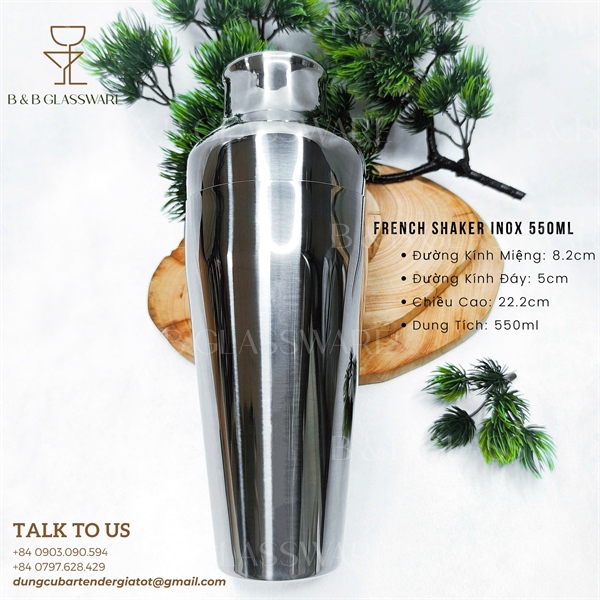French Shaker Inox 550ml
