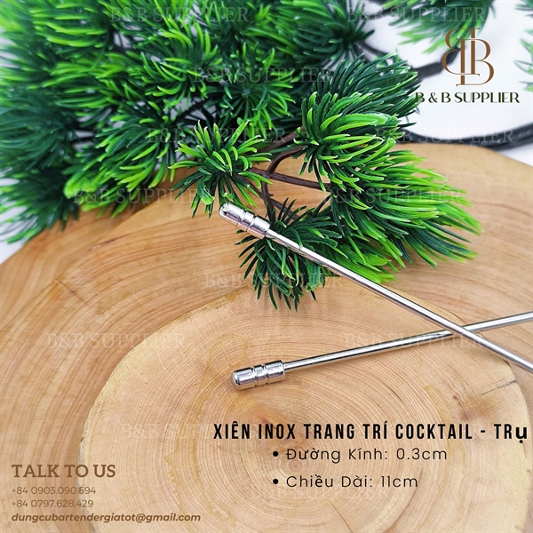 Xiên Inox Trang Trí Cocktail - Tròn Bi - SP2362625