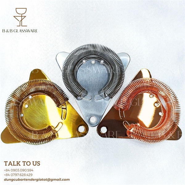 Lược Đá Tam Giác Màu Đồng / Strainer Triangle Copper 4