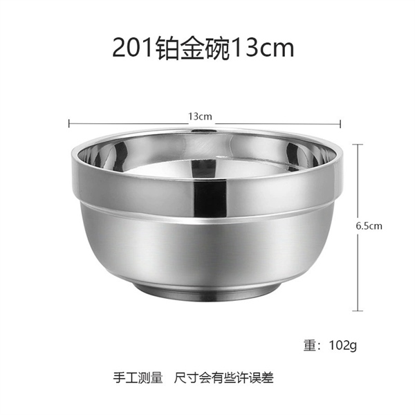 Tô Chén Inox 201 Gia Dụng Quán Ăn - 13cm