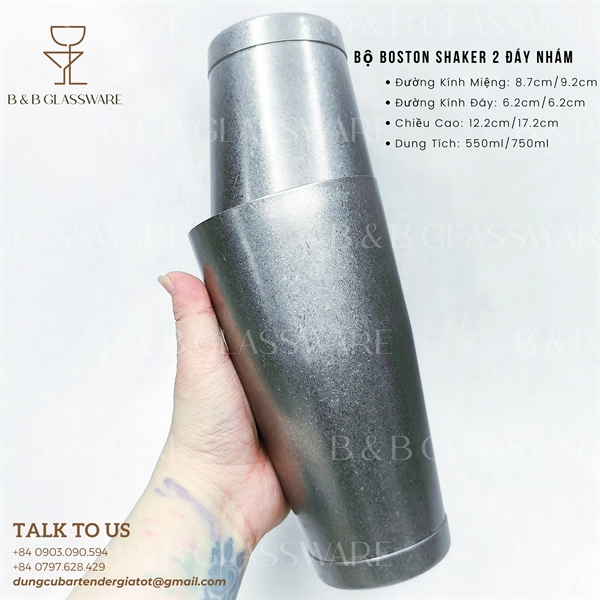 Bộ Boston Shaker 2 Đáy Nhám 4
