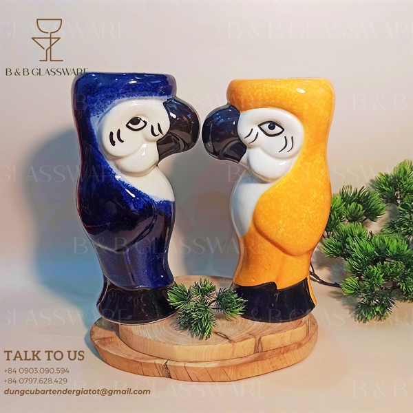 Ly Sứ Tiki Parrot Yellow A53-2 4