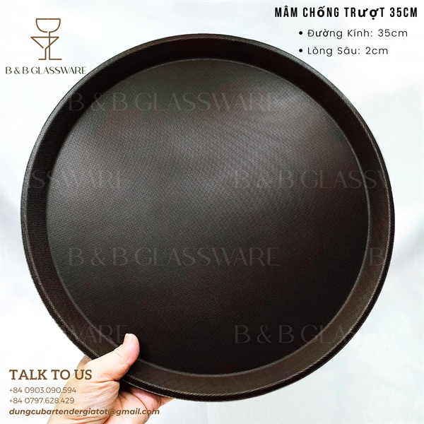 Mâm Chống Trượt 35cm 2