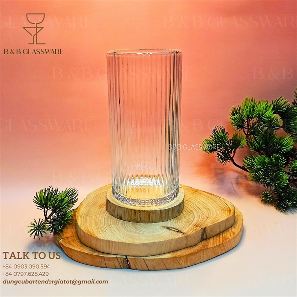 Ly Highball Tròn Sọc Thủy Tinh K340A 390ml