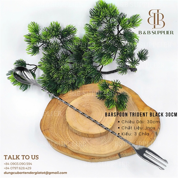 Barspoon Trident Black 30cm