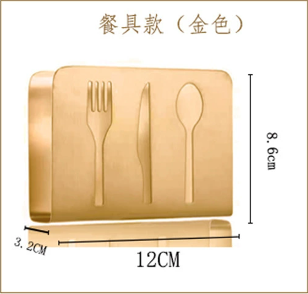 Kẹp Khăn Giấy – Màu Inox Dao Muỗng Nĩa 4