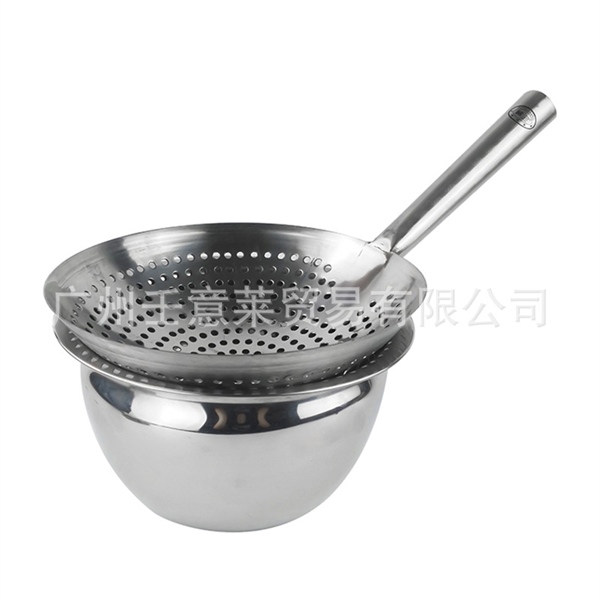 Chao Lọc Dầu Tay Ngắn Inox Chuyên Dùng Nhà Hàng Hoa Việt 2