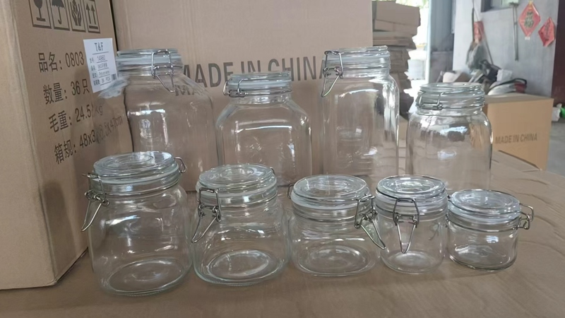 Hũ Thuỷ Tinh Nắp Gài TQ - 500ml