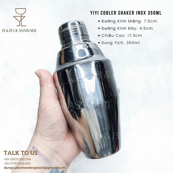 Yiyi Cobbler Shaker Inox 350ml 5