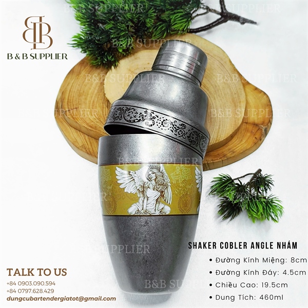 Shaker Cobbler Angel Nhám 460ml - ảnh 2