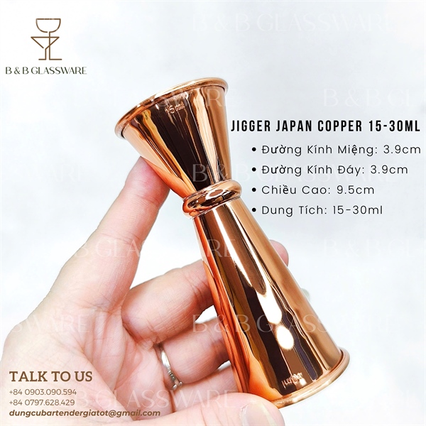 Jigger Japan Copper 15-30ml 3