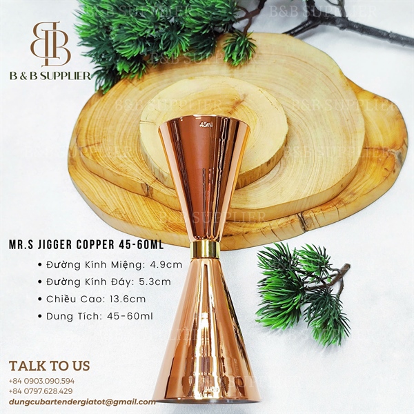 Mr.s Jigger Copper 45-60ml