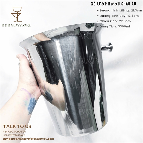 Ice Bucket (Europe Style) / Xô Ướp Rượu Châu Âu - ảnh 2