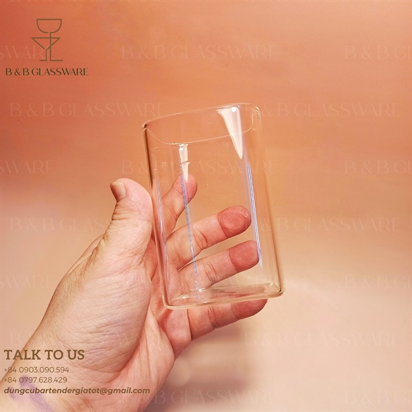 Ly Rock Vuông 240ml Cao 9cm - ảnh 2