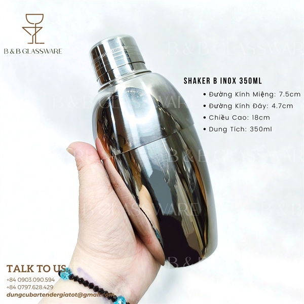 Shaker B Inox 350ml 5