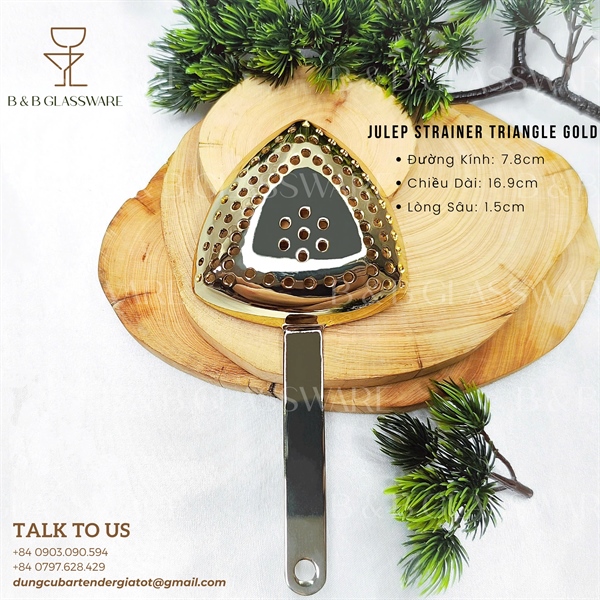 Julep Strainer Triangle Gold - ảnh 2