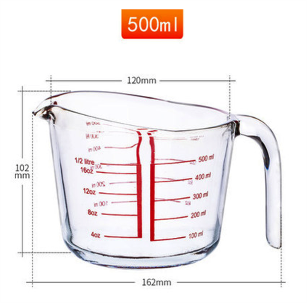 Ca Lường Thủy Tinh 500ml