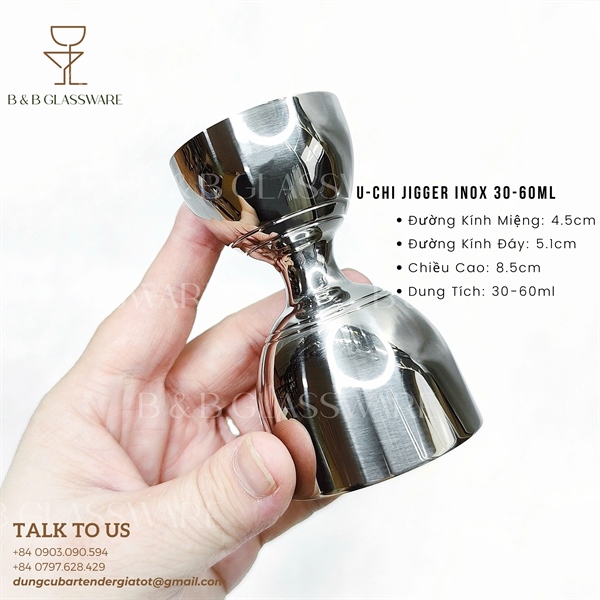 U-Chi Jigger Inox 30-60ml 3