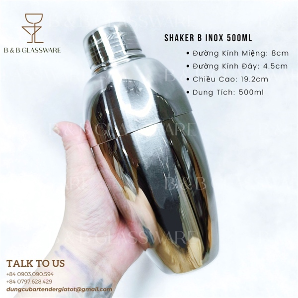 Shaker B Inox 500ml 5