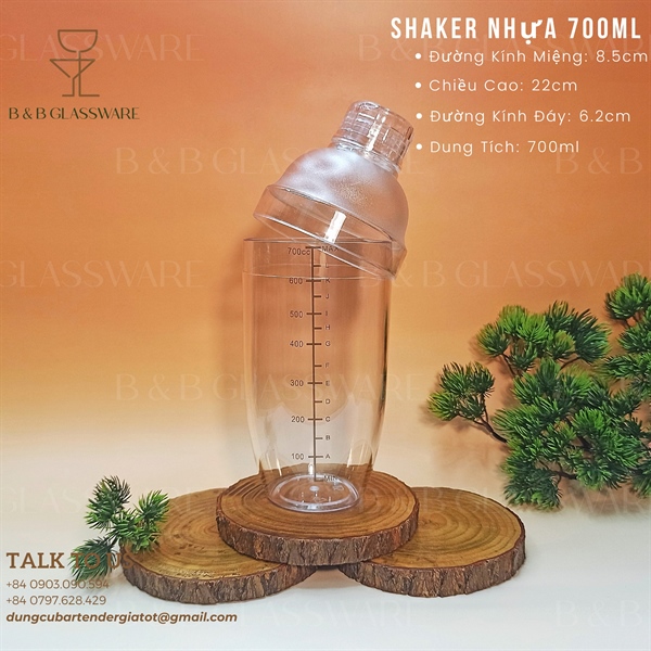 Shaker Nhựa 700ml - ảnh 2