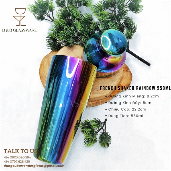 French Shaker Rainbow 550ml 3
