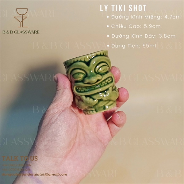 Ly Sứ Tiki Shot 55ml - ảnh 2