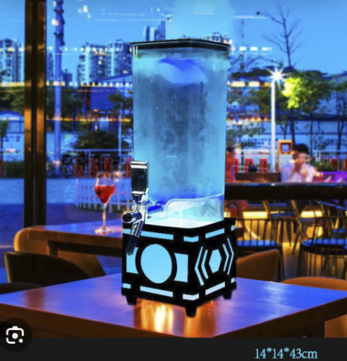 Tháp Bia 3 Lít Đế Nhựa LED 7 Màu