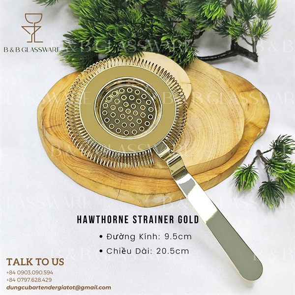 Hawthorne Strainer Gold - ảnh 2