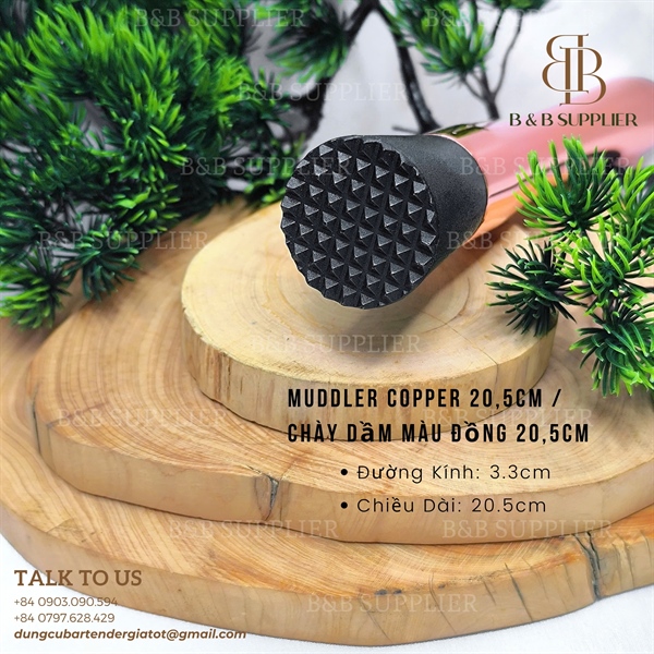 Muddler Copper 20,5cm / Chày Dầm Màu Đồng 20,5cm - ảnh 2