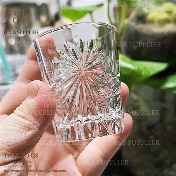 Ly Shot Hoa Văn 60ml (Bộ 6 Ly)