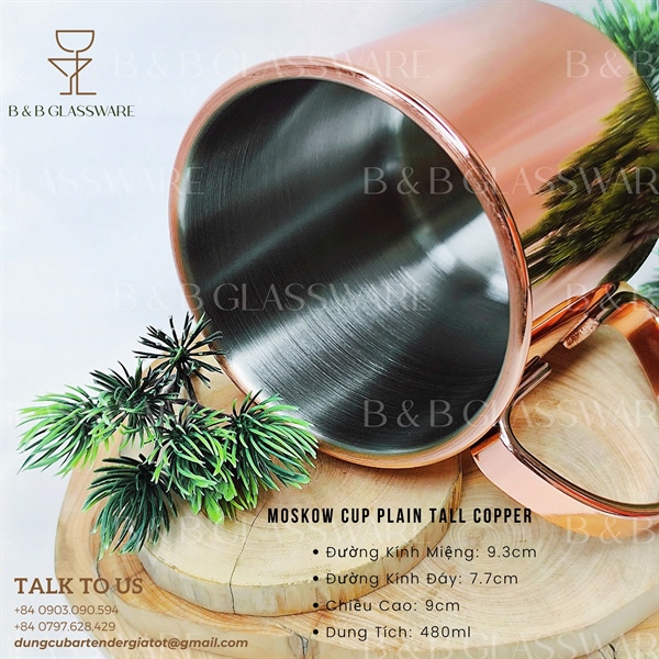 Moskow Cup Plain Tall Copper - ảnh 2