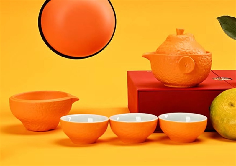 Bộ Ly Sứ Quả Cam