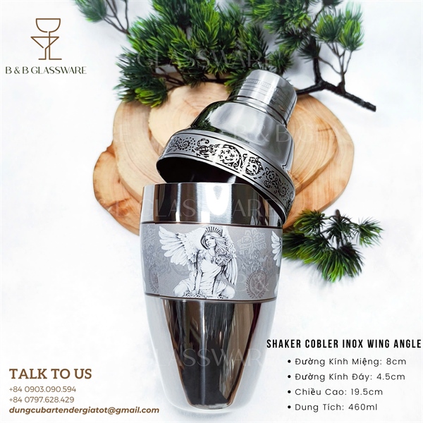 Shaker Cobbler Inox Wing Angel - ảnh 2