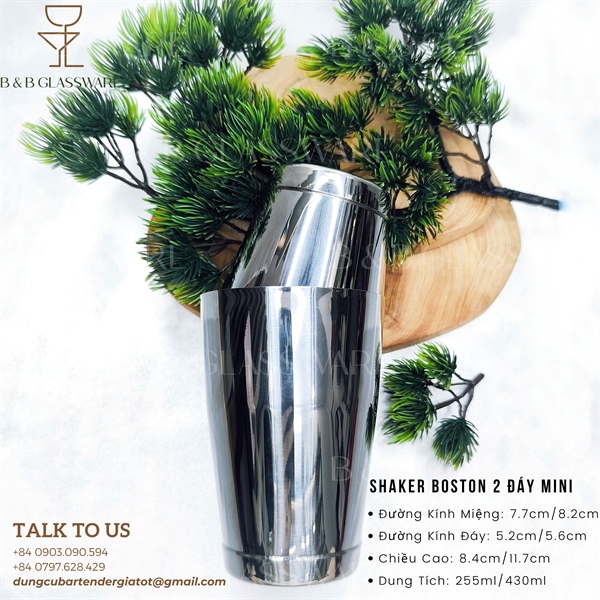 Bộ Shaker Boston 2 Đáy Mini