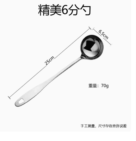 Vá Múc Inox Mini Đường Kính 6,5cm - ảnh 2