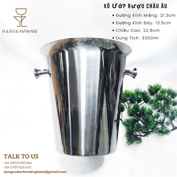 Ice Bucket (Europe Style) / Xô Ướp Rượu Châu Âu