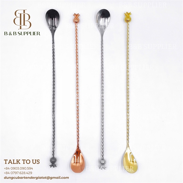 Barspoon Trái Thơm 30cm Inox 4